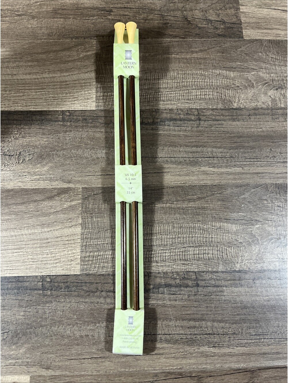 Lantern Moon 14" 35cm Ebony Single Point Knitting Needles US 10.5 (6.5mm)